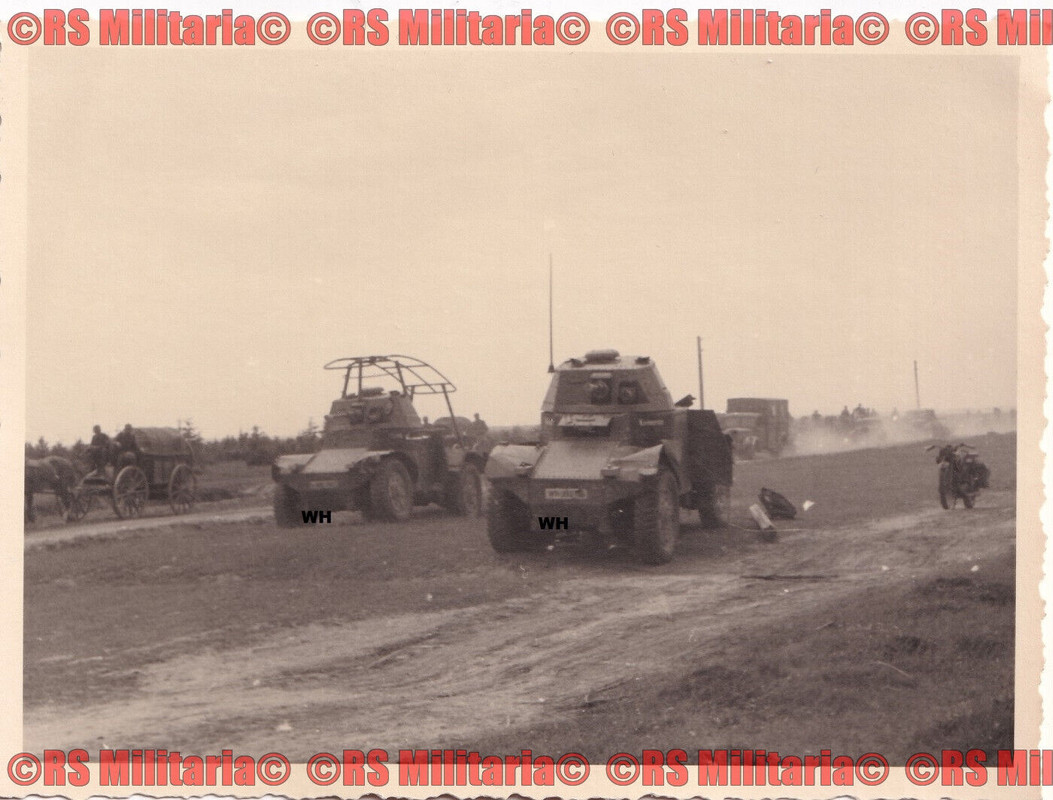 BEUTE 2x Panzer Typ Panhard   Funk Panhard Panzerspähwagen Russland 1941 #3