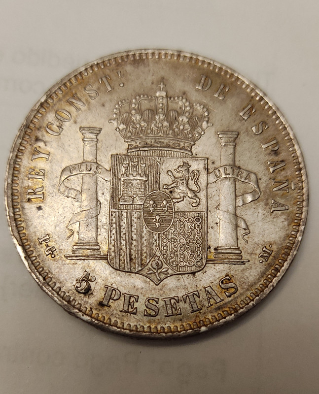 5 pesetas Alfonso XIII. 1891*91 PGM IMG-20210122-200112