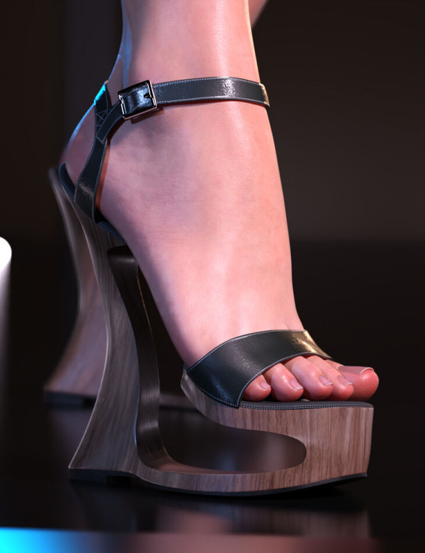 Sylvia Cutout Platform Heels for Genesis 9 and 8.1 Female