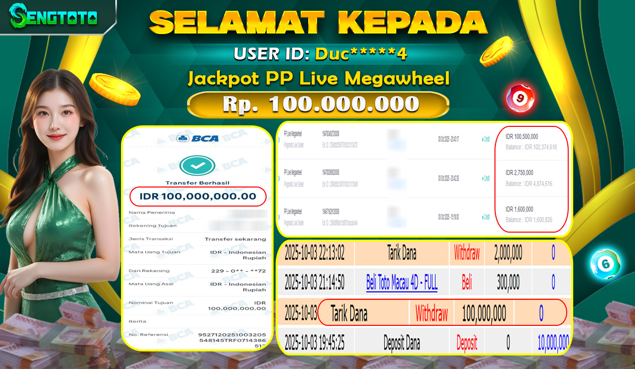 BUKTI PEMBAYARAN SLOT PP LIVE MEGAWHEEL