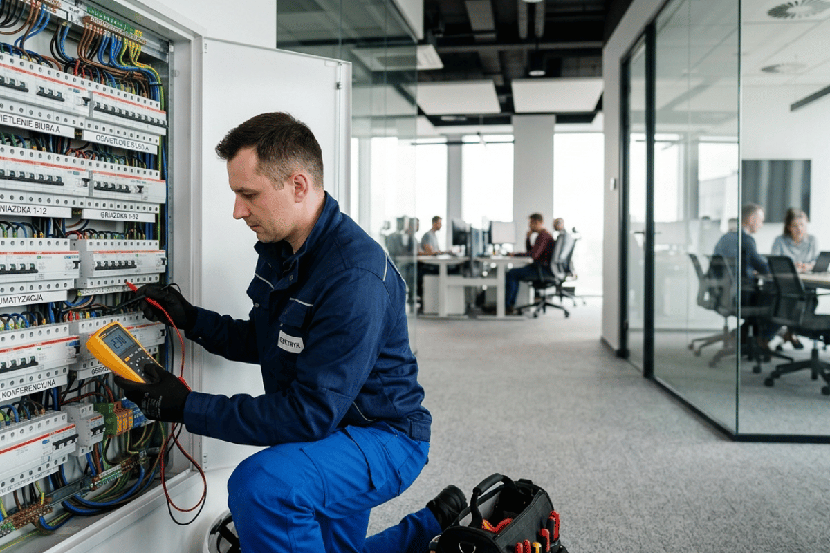 Elektryk do biura - co musi mieć rozdzielnica w biurowcu