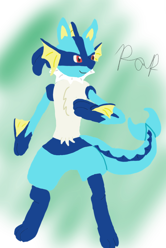 Cartoon cat with black eyes and a black nose, discord pfp, lucario