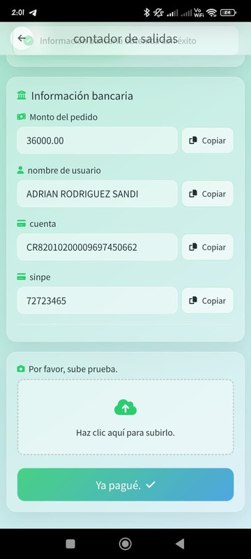 Personas a las que se le deposita 2