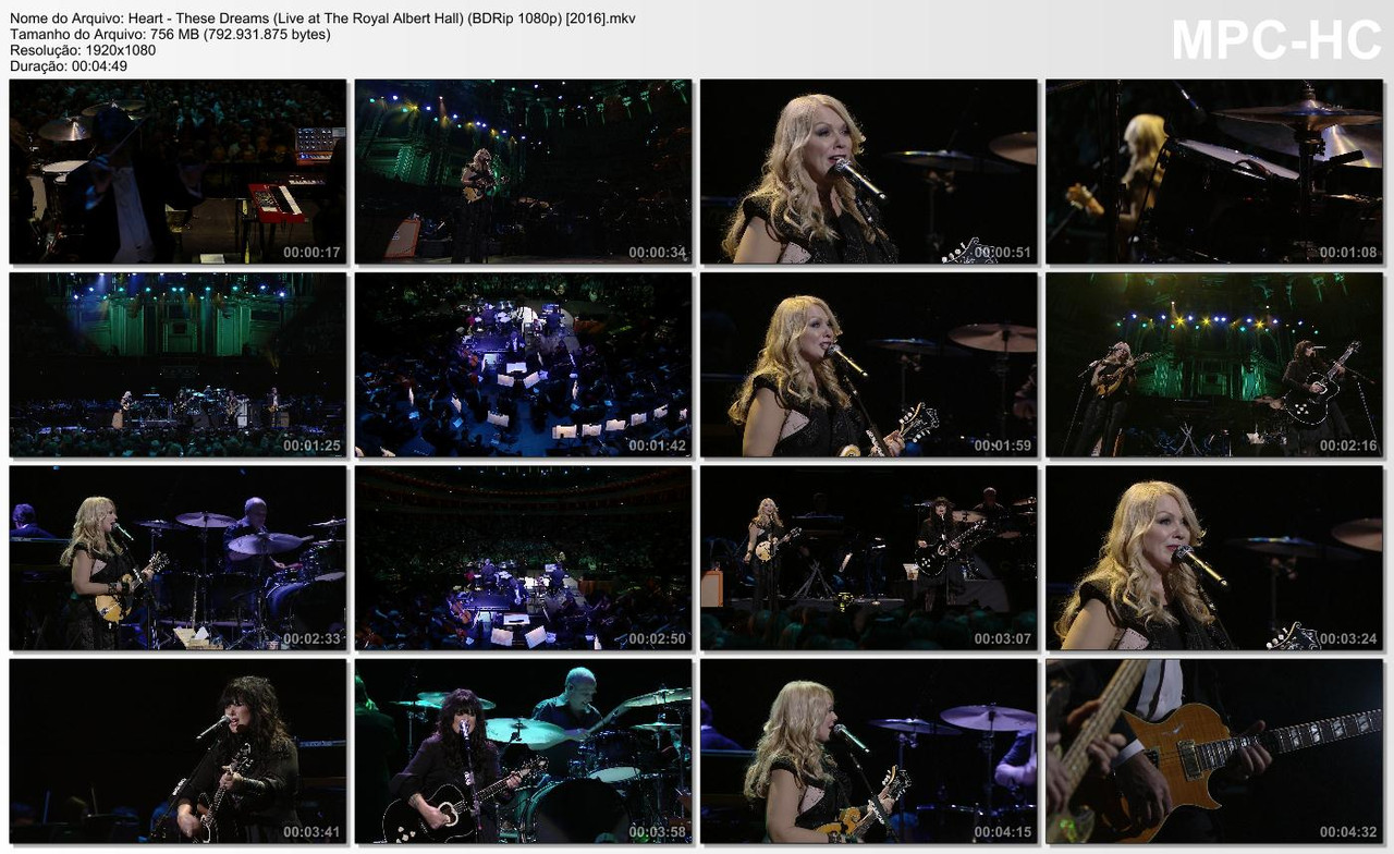 Heart - These Dreams (Live at The Royal Albert Hall) (BDRip 1080p) [2016]