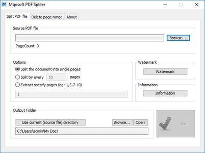 Mgosoft PDF Spliter 9.4.3