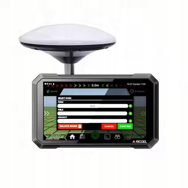 Nawigacja rolnicza Tractor Navigator 7 RICOELNAV APP IP66 antena na dach