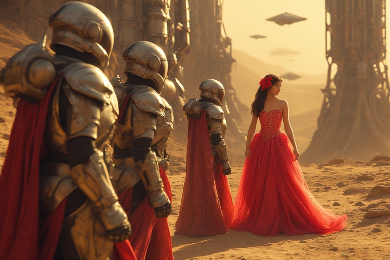 Three-armored-figures-light-sk