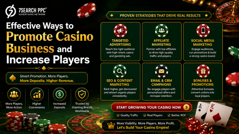Effective Ways to Promote Casino Business and Increase Players