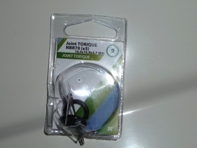 joints toriques  robinet idem raccords d'arrosage