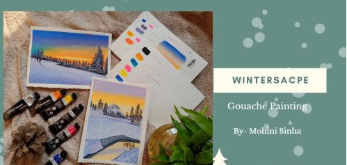 Winterscape Gouache Painting with Mohini Sinha