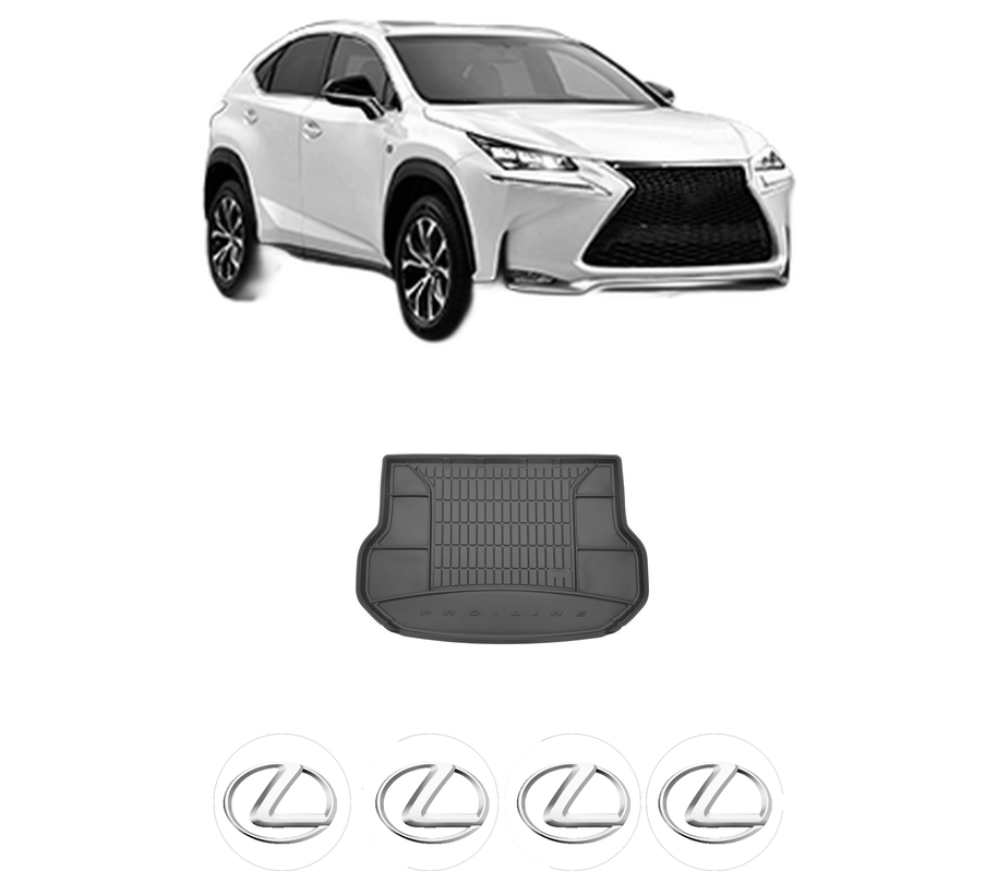 Tavita Portbagaj LEXUS NX (_Z1_) din 2014, Protectie Portbagaj Auto, 4x Stickere auto cu LEXUS