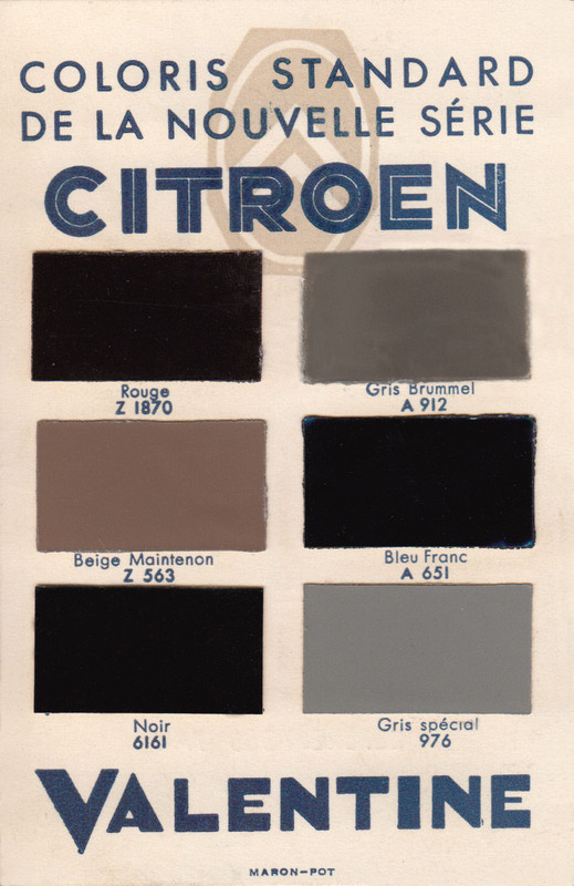 Valentine kleurkaart 1934 - achterkant