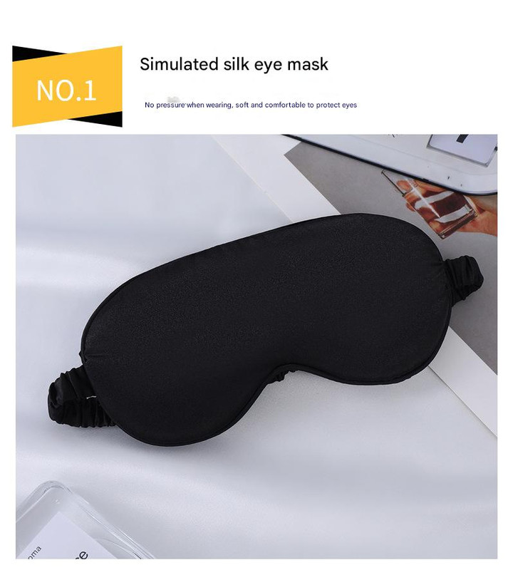 Satin Sleep Mask Gift Set,4-Piece with Pillowcase and Hair - Dark Green