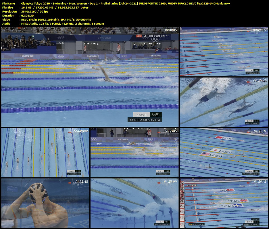 Hdtv Olympics Tokyo Swimming Men Women Day 1 Preliminaries Jul 24 21 Eurosport4k 2160p Uhdtv Mpa2 0 Hevc Ilya2129 Uhd Sharemania Us Hdtv Olympics Tokyo Swimming Men Women Day 1 Preliminaries Jul 24 21 Eurosport4k 2160p Uhdtv Mpa2 0 Hevc Ilya2129 Uhd Sharemania Us