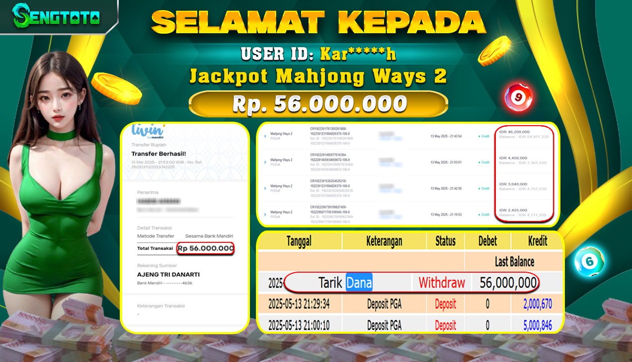 BUKTI PEMBAYARAN SLOT MAHJONG WAYS 2