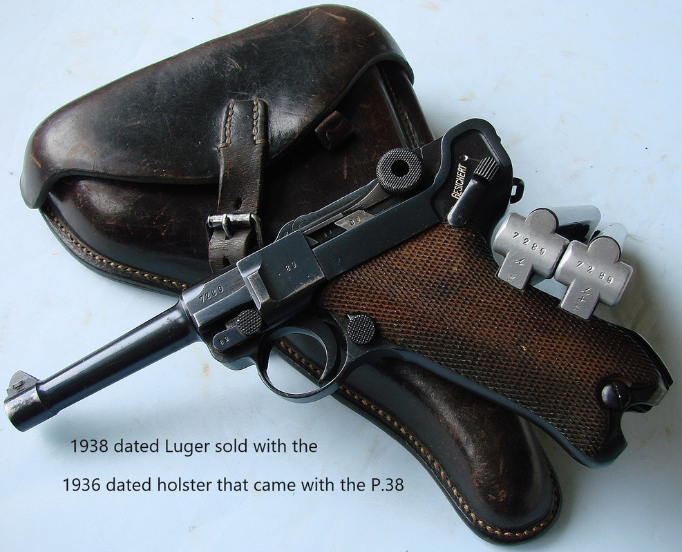 #10 In the process process of being sold-1938 dated P.08  Sn 7289L