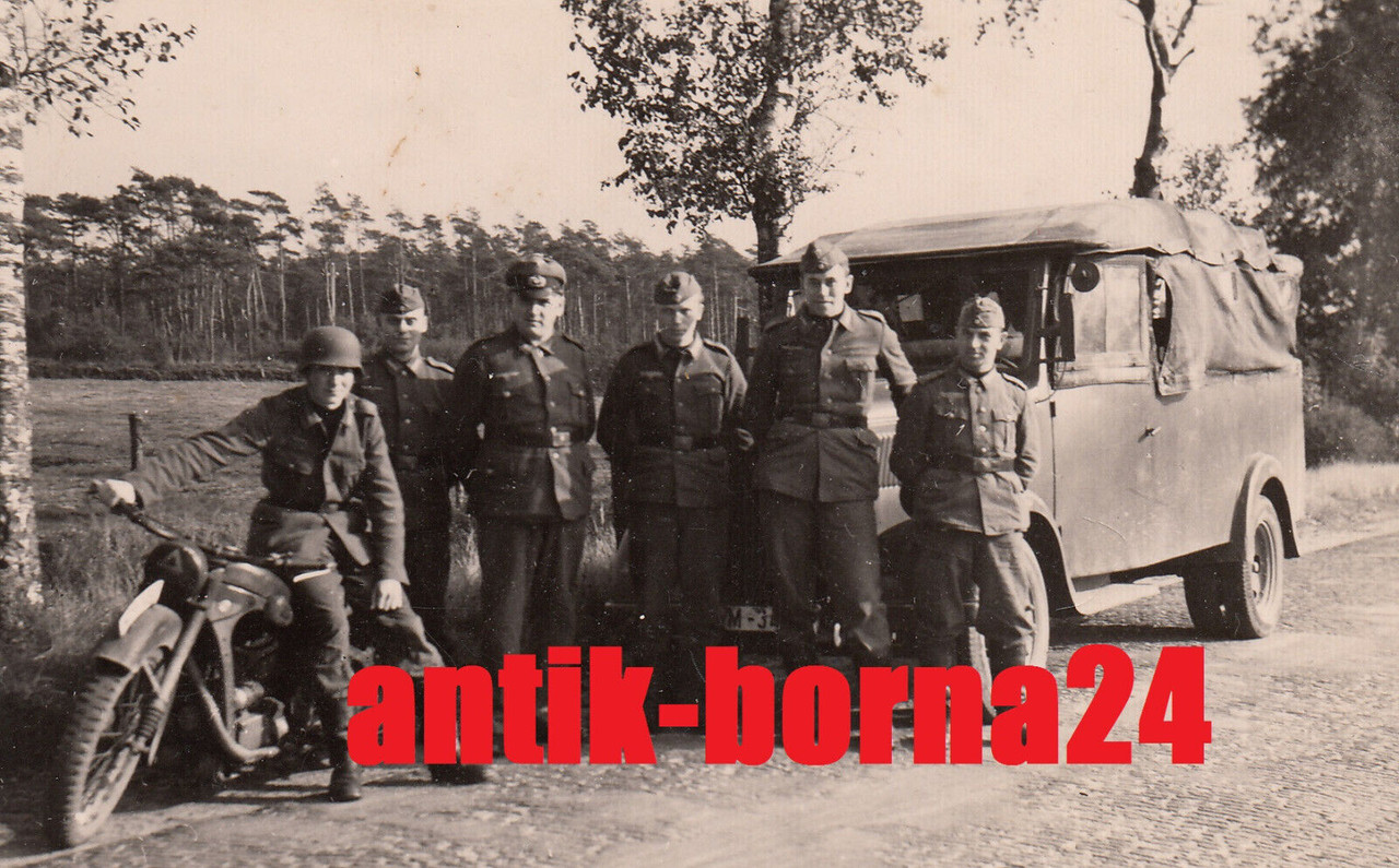 Fotos Soldat Kriegsmarine Aufklärungsabteilung Motorrad Süd - Frankreich3