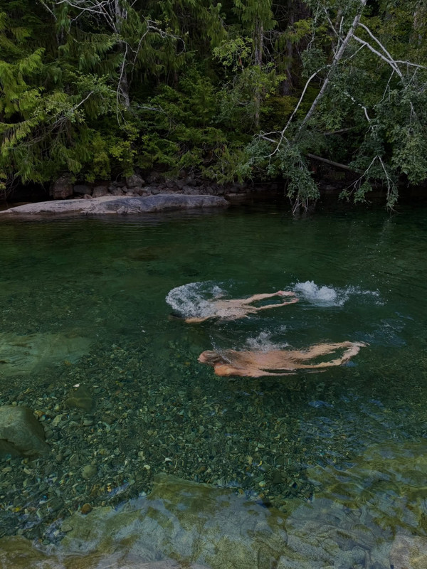 Bella Hadid Wet See Through Woods27
