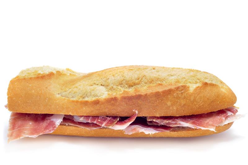 Bocadillo Frío De Jamón Del País