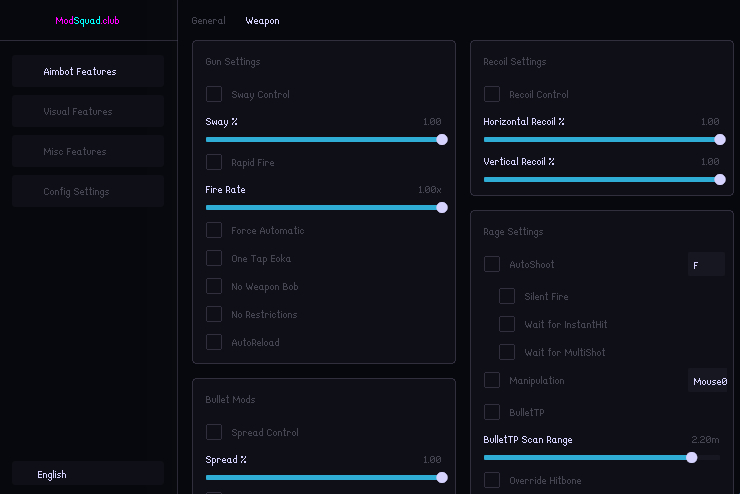 Menu preview