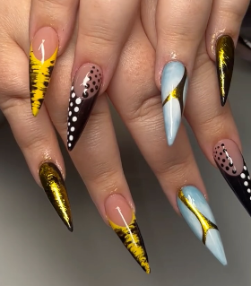 Pink nail set