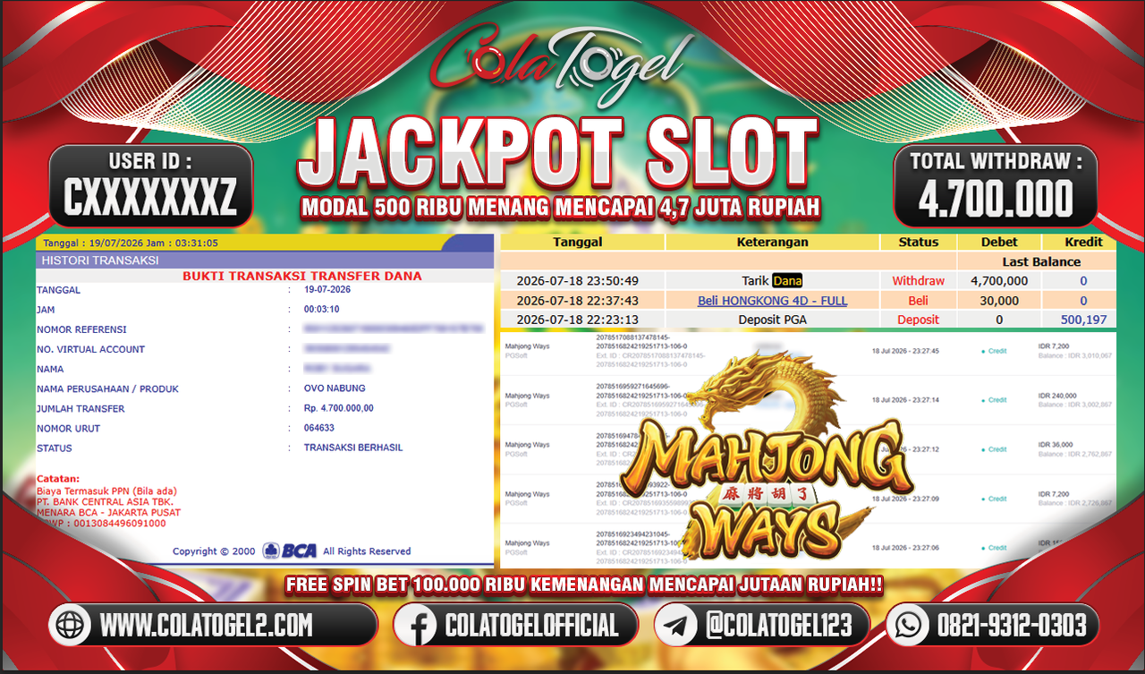JACKPOT SLOT GACOR!!