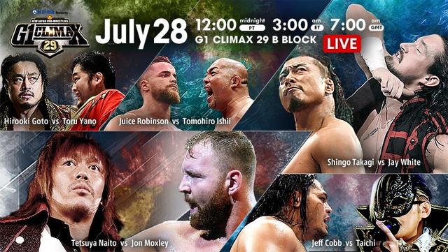 NJPW G1 Climax 29 28/07/2019 Day 10