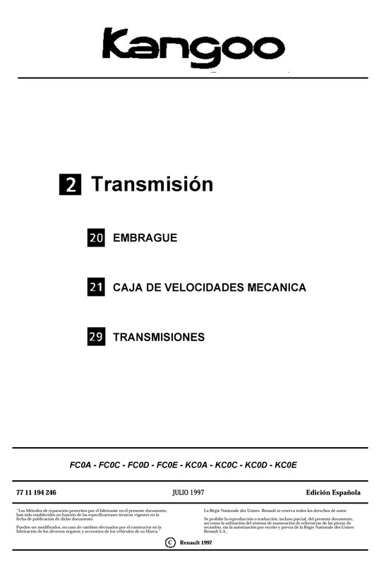 1361 MANUAL DE TALLER RENAULT KANGOO (323)