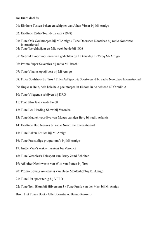 tunes deel 35