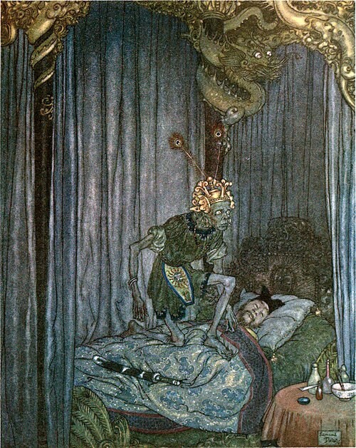 Stories-from-Hans-Andersen-Edmund-Dulac-color-plate-at-page-109