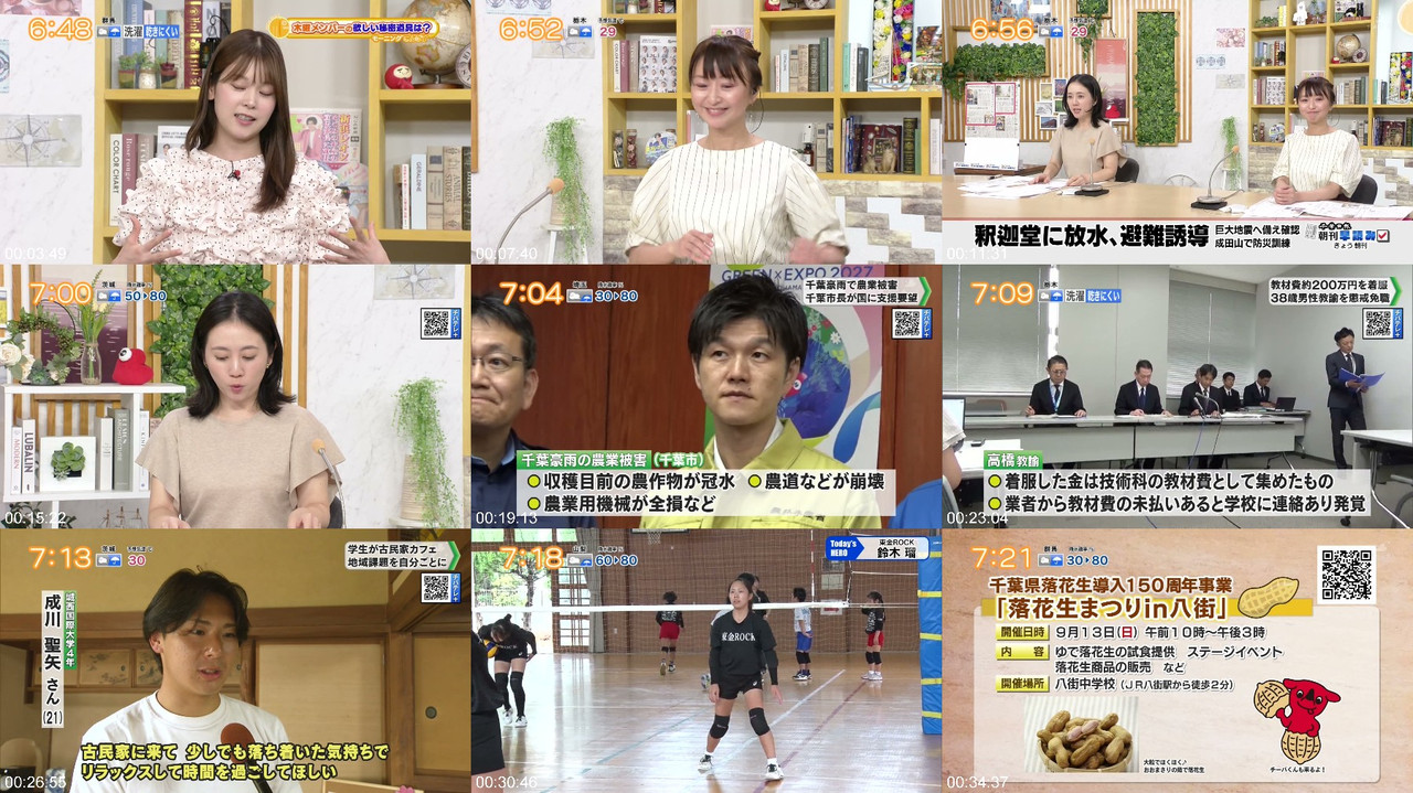 AKB48 260903 Chiba Asa Live Morning Compass 吉川七瀬 バラエティ番組プレビュー画像 | AKB48 260903 Chiba Asa Live Morning Compass Yoshikawa Na...