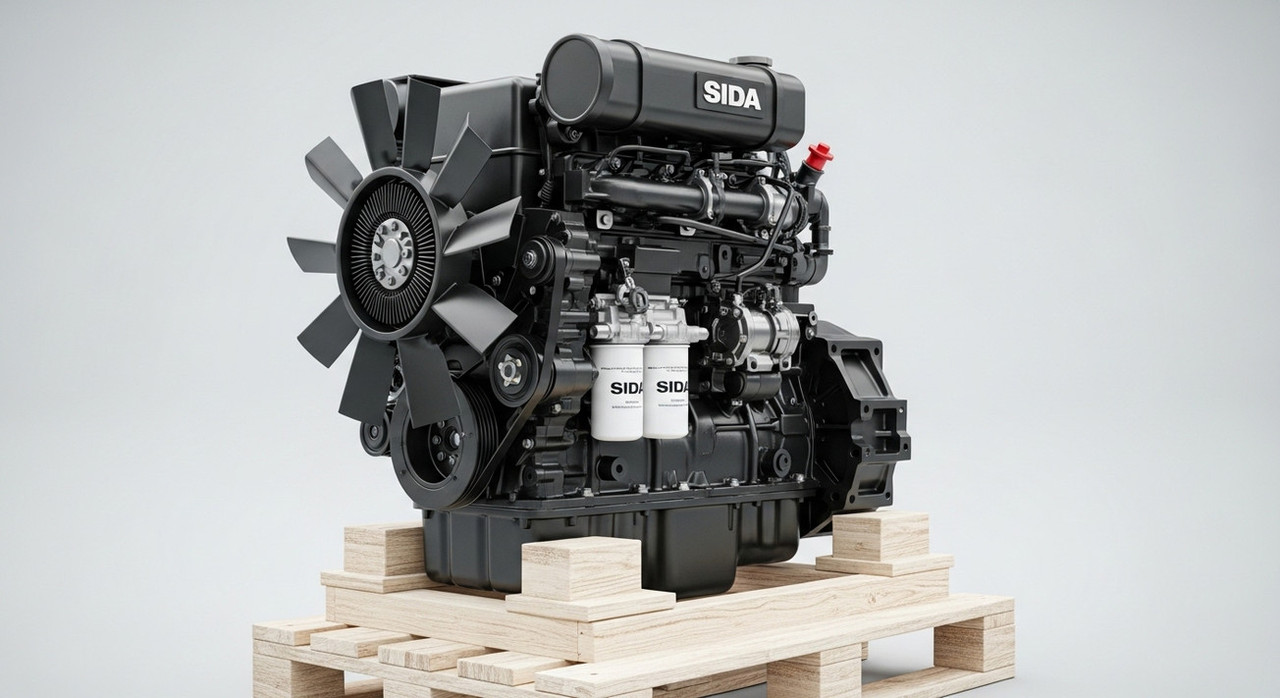 Новый двигатель SIDA SD4BM70 в сборе на поддоне для быстрой установки вместо неисправного узла