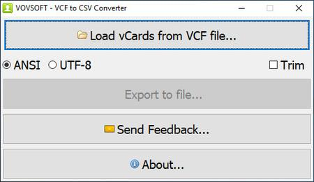 VovSoft VCF to CSV Converter 3.5 Multilingual Portable