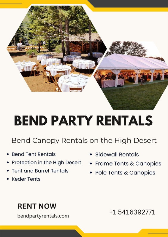 BEND PARTY RENTALS: Bend Canopy Rentals on the High Desert