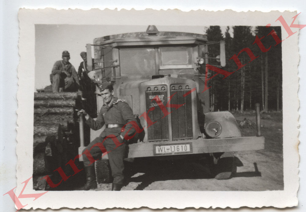Foto Wehrmacht Russland 1944 LKW krupp Büssing N