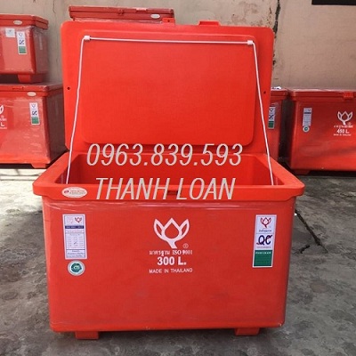 Thùng đá thái lan 300lit trữ hải sản thời gian dài. Lh 0963 839 593 Ms.Loan Thung-da-hoa-sen-300-lit-1