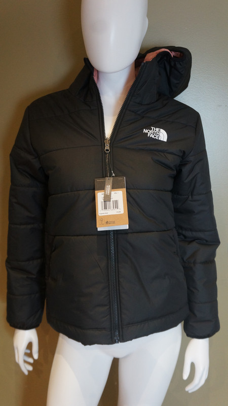 THE NORTH FACE NF0A4TJH BLACK/PINKCLAY REVERSIBLE KIDS XL PERRITO JACKET |  MDG Sales, LLC