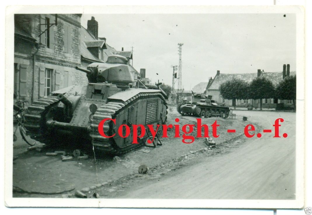FOTO - PANZER - Französischer CHAR 1bis mit  und