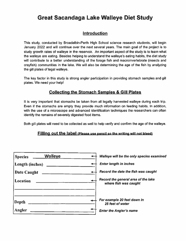 GSL Walleye Diet Study