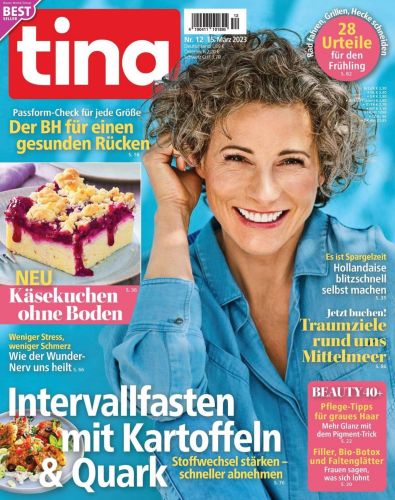 Cover: Tina Frauenmagazin No 12 vom 15  März 2023