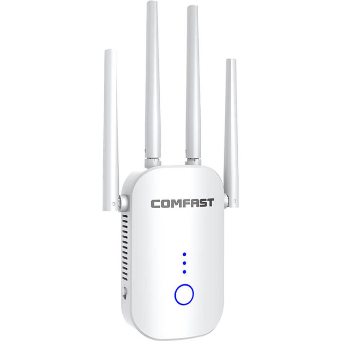 Repetidor WiFi Comfast 1200Mbps de doble banda.