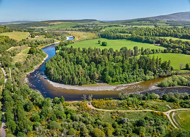 River Spey - UK river flowing through Scotland