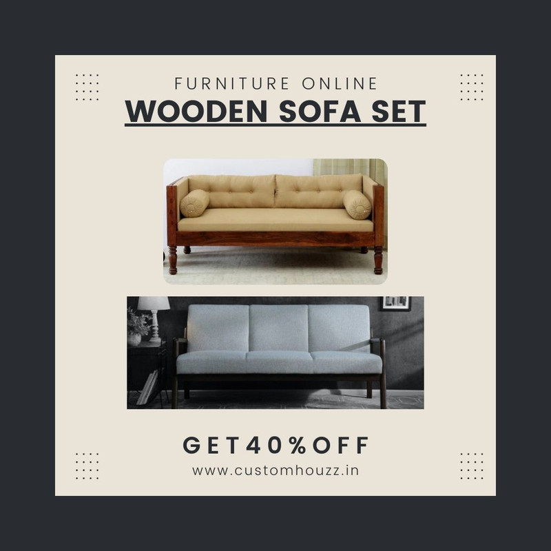 Wooden Sofa Set
