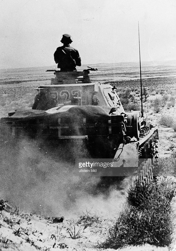 First offensive of Rommel - german tank (III) ma