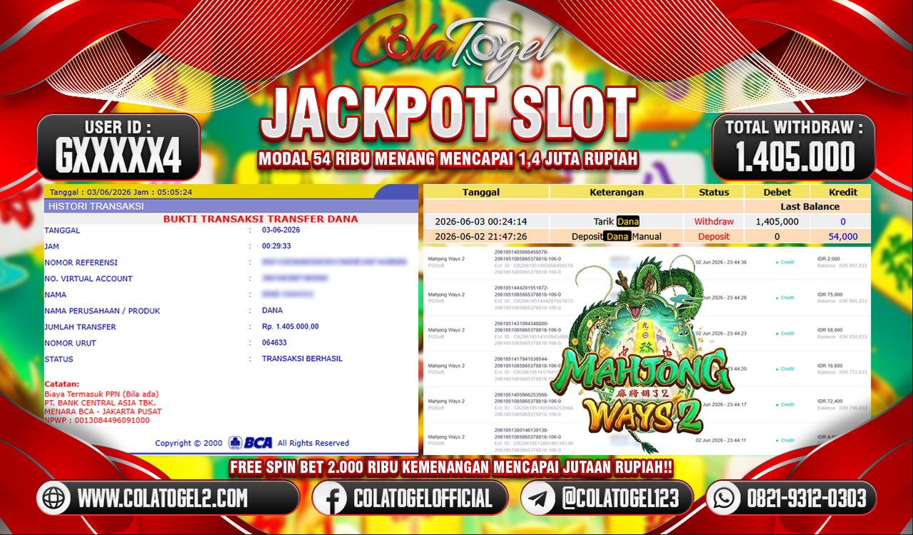 JACKPOT SLOT GACOR!!