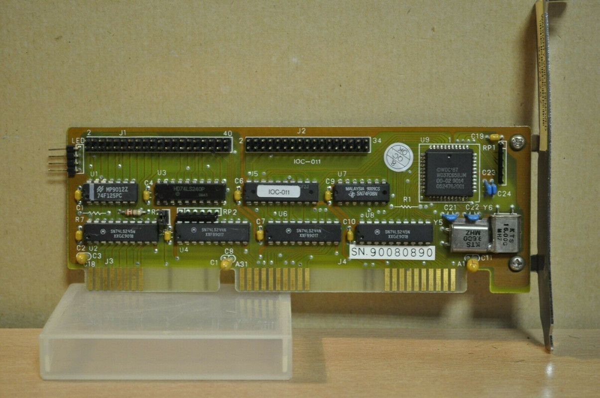 WDC87-WD37C65BJM-Multi-IO-CONTROLLER-CARD-FLOPPY-HARD-DRIVE