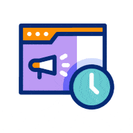 Digital marketing icons on a computer screen, symbolizing organic promotion to increase Elite Prospects profile views for hockey players.