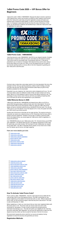 1x Bet Promo Code 2026 Best Deal for New Players