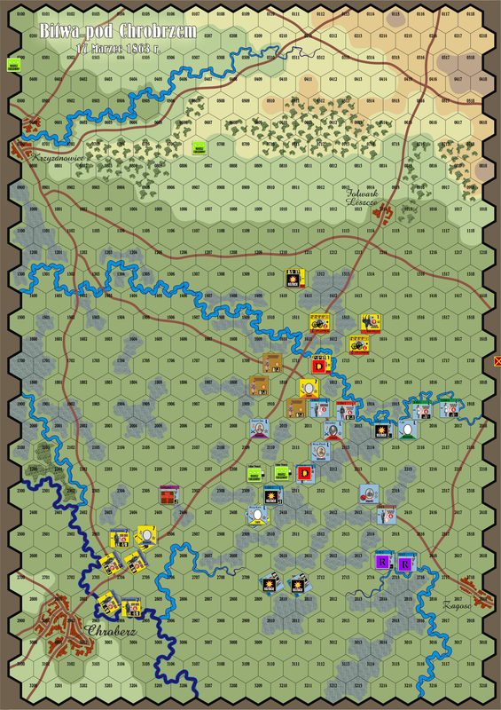 Powstanie Styczniowe 1863Map