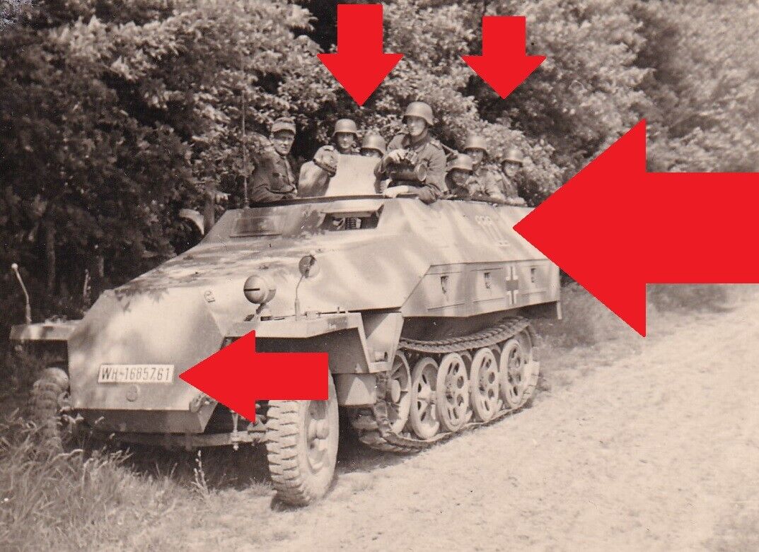 Foto,Schützenpanzerwagen Sd.Kfz. 251,Frankreich,Tarnung,Kennung,Mg,Abzeichen,